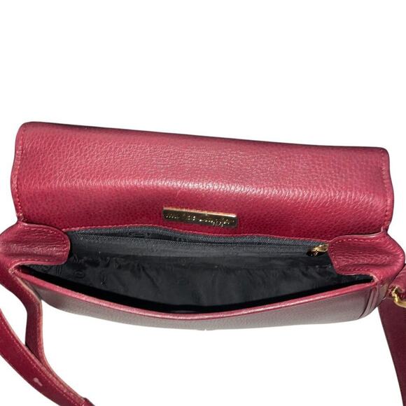 Cartier Vintage Must De Cartier Burgundy Saddle Crossbody Bag W/Dust bag - Picture 12 of 16